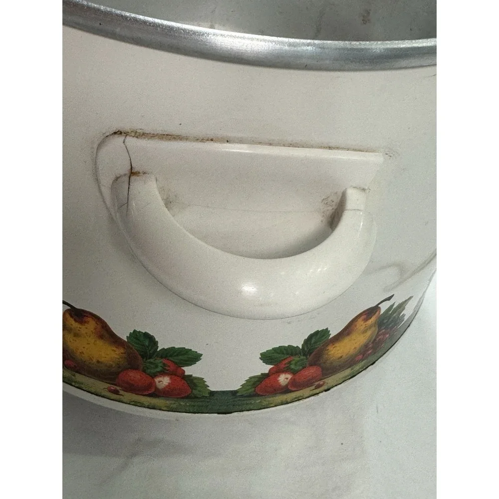 Vintage Rival Crock Pot Vegetable Pattern Model‎ 3120 2.5 Qt Tested Works